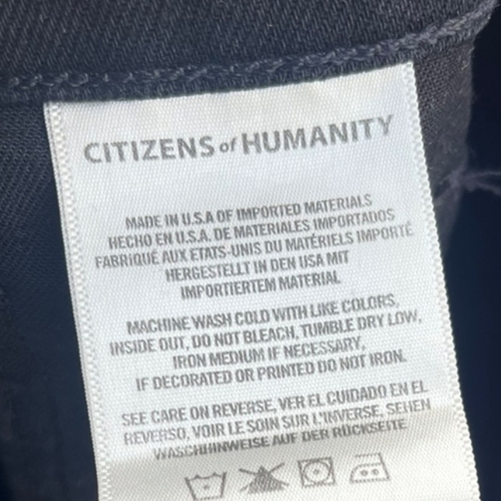 Citizens of Humanity Olivia high rise slim ankle Jean in black size 25 - Picture 6 of 9